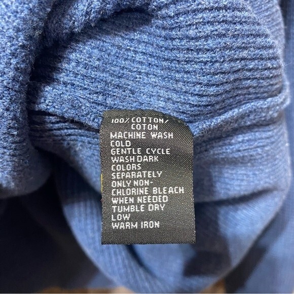 Greg Norman-Blue 100% Cotton Crewneck Sweater- Sz. XXL - Picture 3 of 5